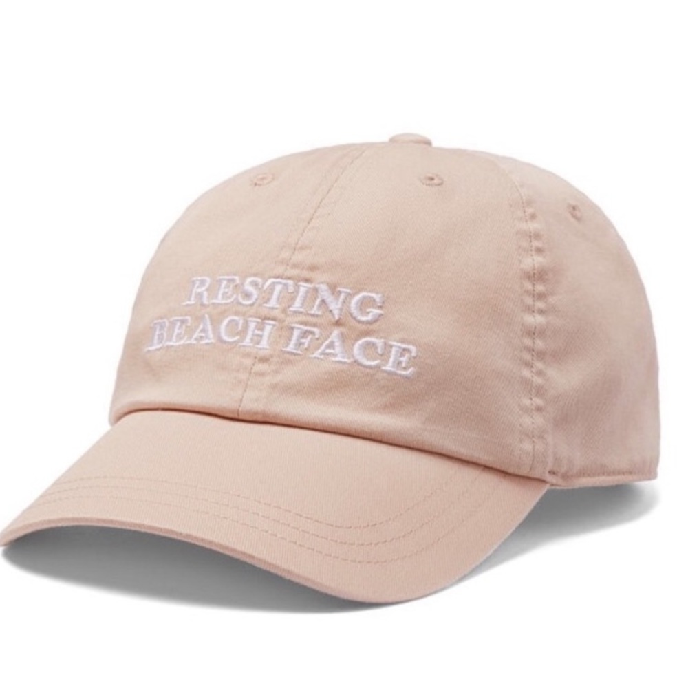 VICTORIAS SECRET PINK RESTING BEACH FACE HAT